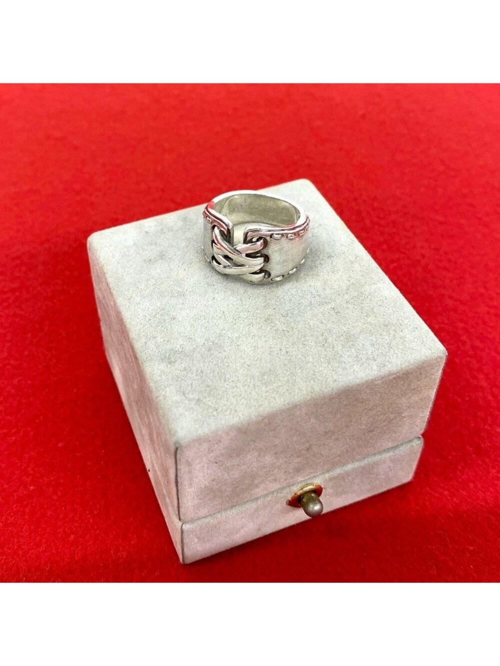 Hermes Vintage Mexico Ring 925 Sterling Silver
